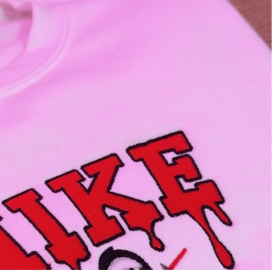 Ghost Face Embroidery Crewneck