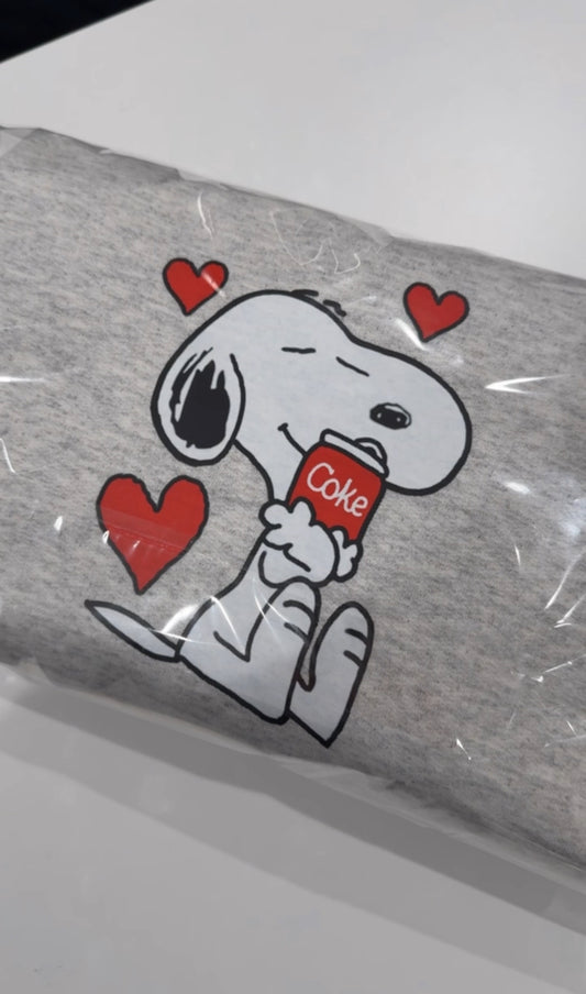 Dog Holding Drink Crewneck