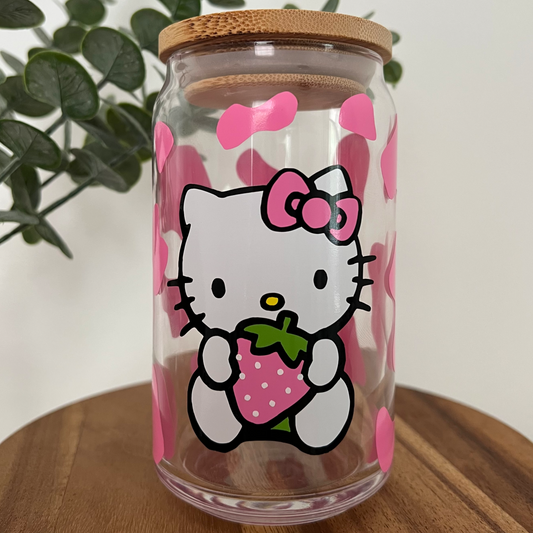 Hello Kitty Glass Can